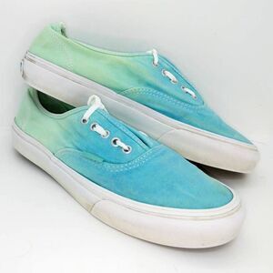 Vans Authentic Womens Pre-owned Blue-Green Teal Sneakers - sz. 8